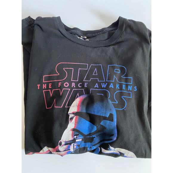 Star Wars, The Force Awakens Graphic Tee Shirt Adult Large May the 4th Be with U - Picture 2 of 6